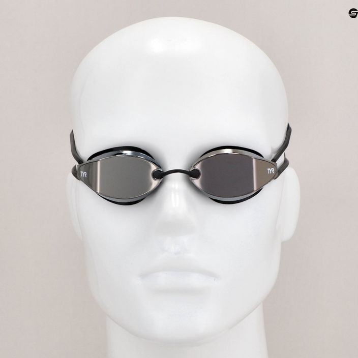 Очила за плуване TYR Tracer-X Racing Nano Mirrored silver/black 7