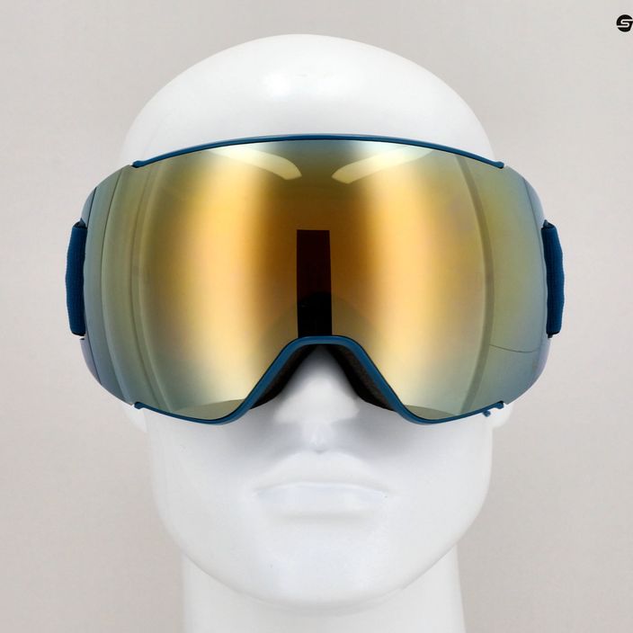 HEAD Magnify 5K златни/петролни/оранжеви очила за ски 7