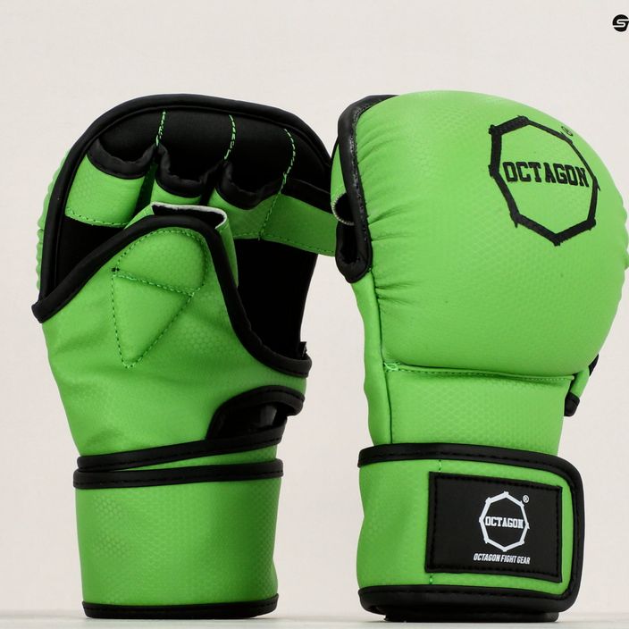 ММА граплинг ръкавици Octagon Kevlar зелени 7