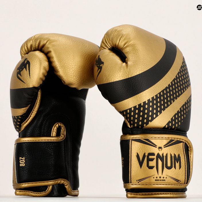 Боксови ръкавици Venum Lightning златни/черни 6