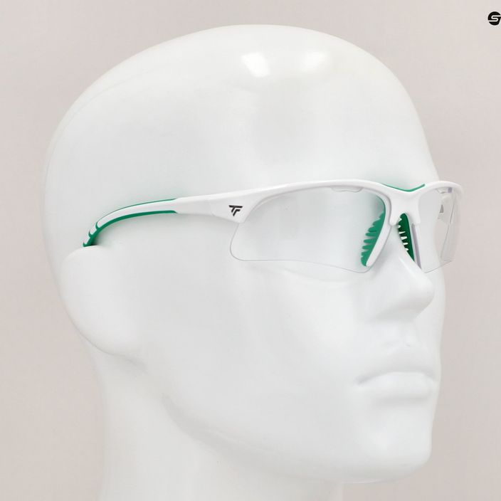 Очила за скуош Tecnifibre бели и зелени 54SQGLWH21 7