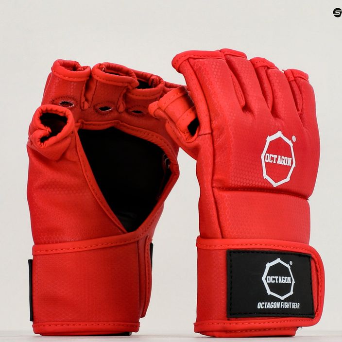 ММА граплинг ръкавици Octagon Kevlar червени 7