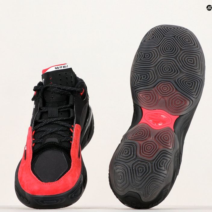 New Balance Fresh Foam BB v2 черни/червени баскетболни обувки 10