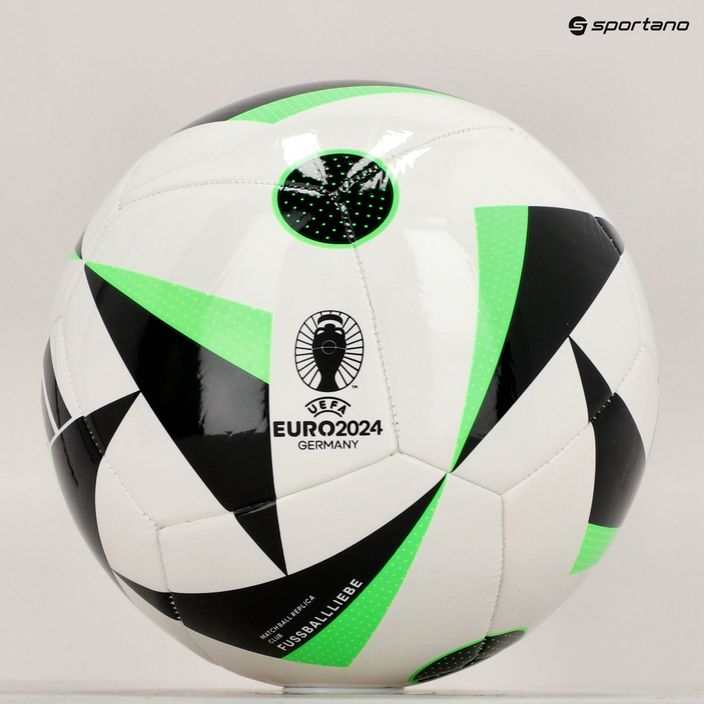 adidas Fussballiebe Club футбол бяло/черно/соларно зелено размер 4 6