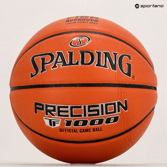 Spalding TF-1000 Precision Logo FIBA баскетбол оранжев 76965Z 5