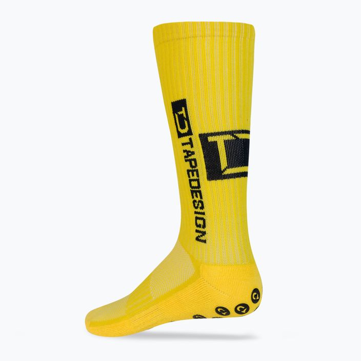 Мъжки футболни чорапи Tapedesign anti-slip yellow 2