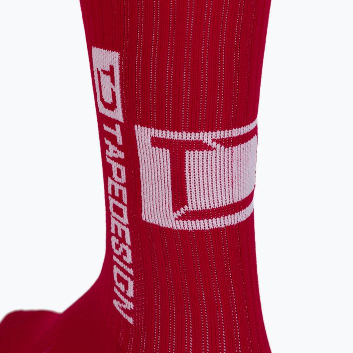 Мъжки футболни чорапи Tapedesign anti-slip червени TAPEDESIGN RED 3