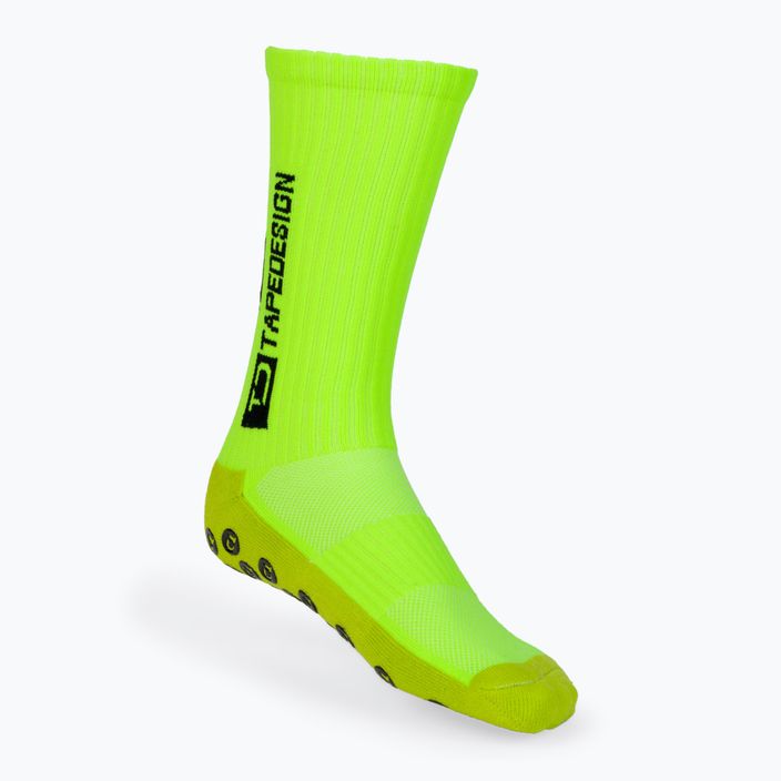Футболни чорапи с противоплъзгащо покритие Tapedesign жълти
