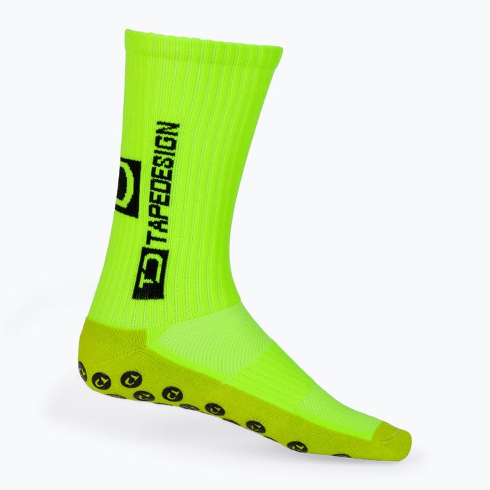 Футболни чорапи с противоплъзгащо покритие Tapedesign жълти 2