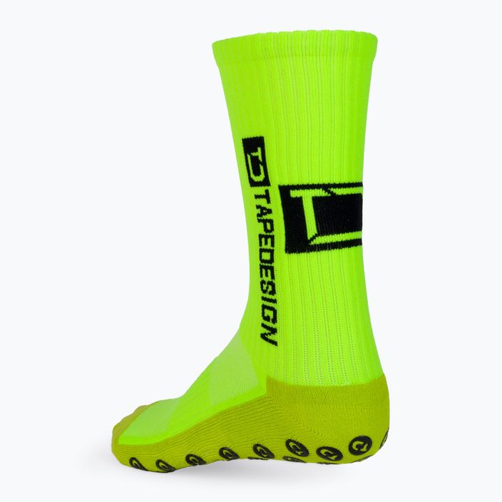 Футболни чорапи с противоплъзгащо покритие Tapedesign жълти 3