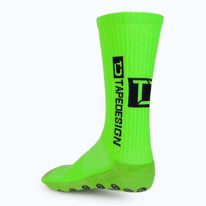 Футболни чорапи с противоплъзгащо покритие Tapedesign зелени 2