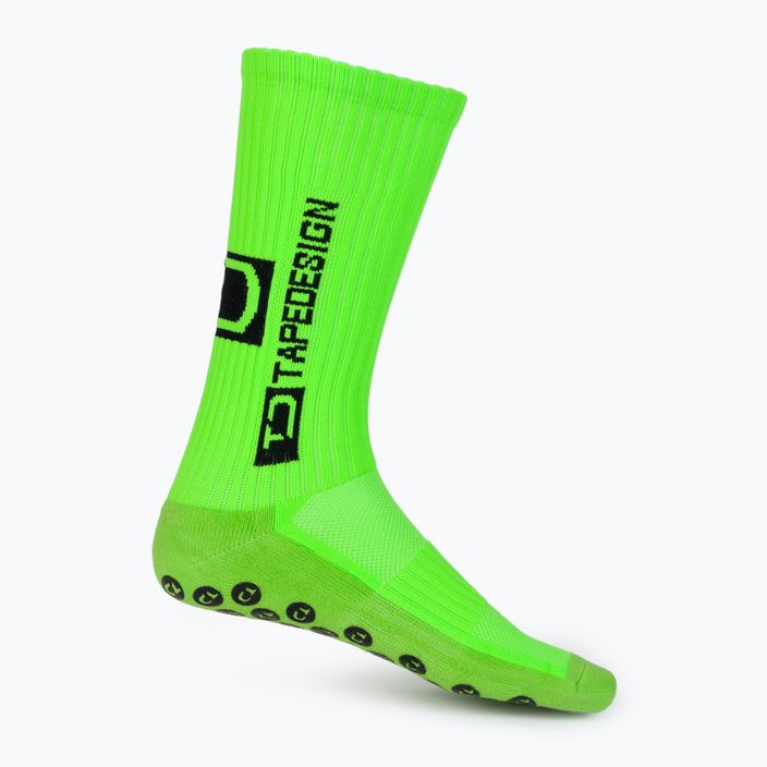 Футболни чорапи с противоплъзгащо покритие Tapedesign зелени 3