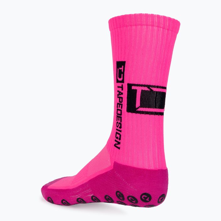 Розови футболни чорапи с противоплъзгащо покритие Tapedesign 4