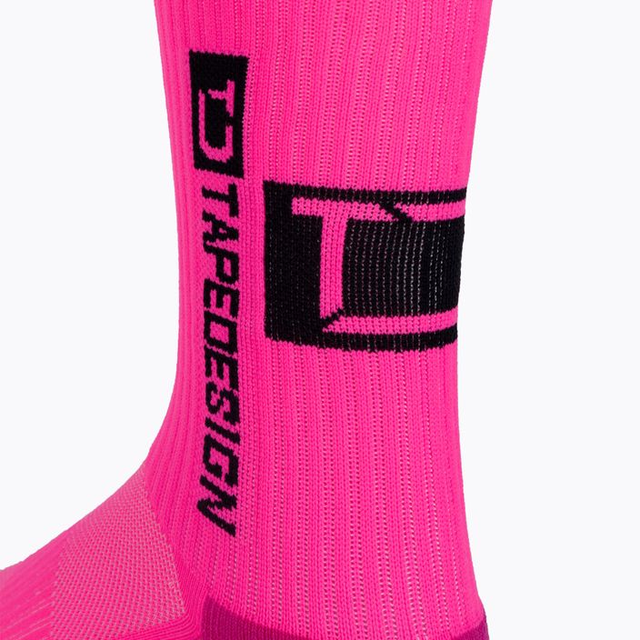 Розови футболни чорапи с противоплъзгащо покритие Tapedesign 5