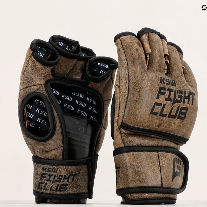 KSW Fight Club кафяви граплинг ръкавици Gloves_FCL 7