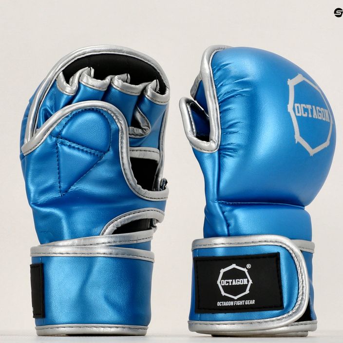 ММА ръкавици за спаринг Octagon Mettalic, сини 7