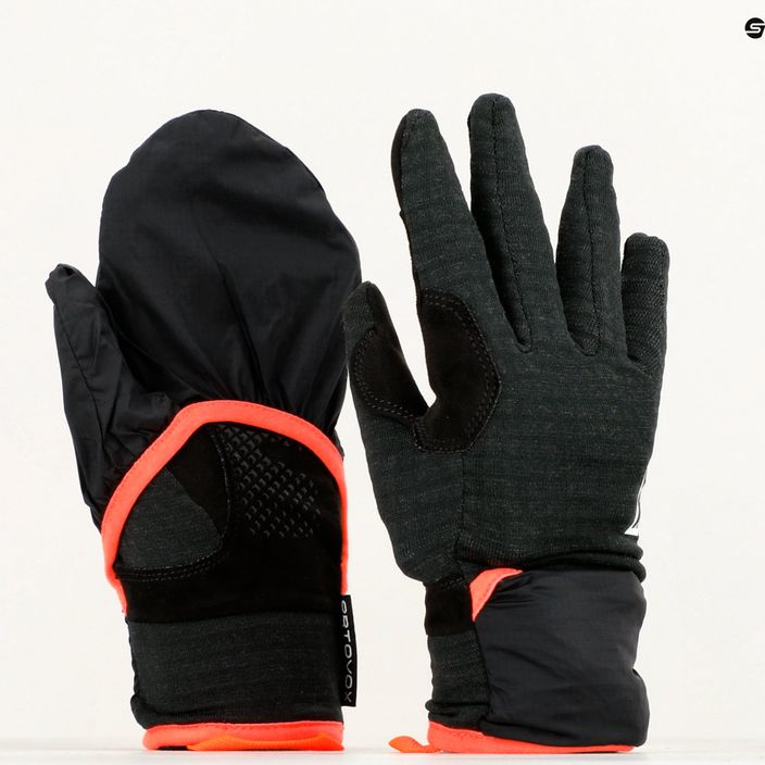 Дамски ски ръкавици ORTOVOX Fleece Grid Cover black raven 11