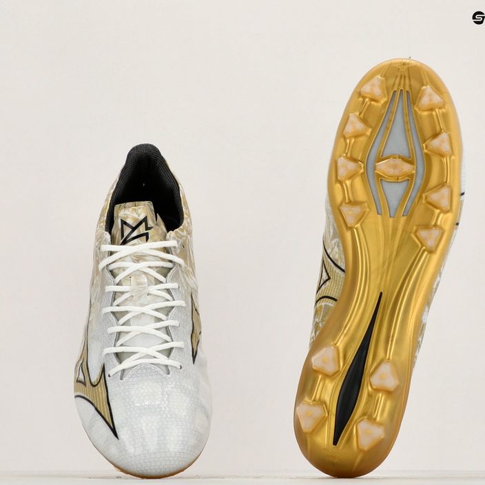Мъжки футболни обувки Mizuno Αlpha Elite MD white/ge gold/black 11