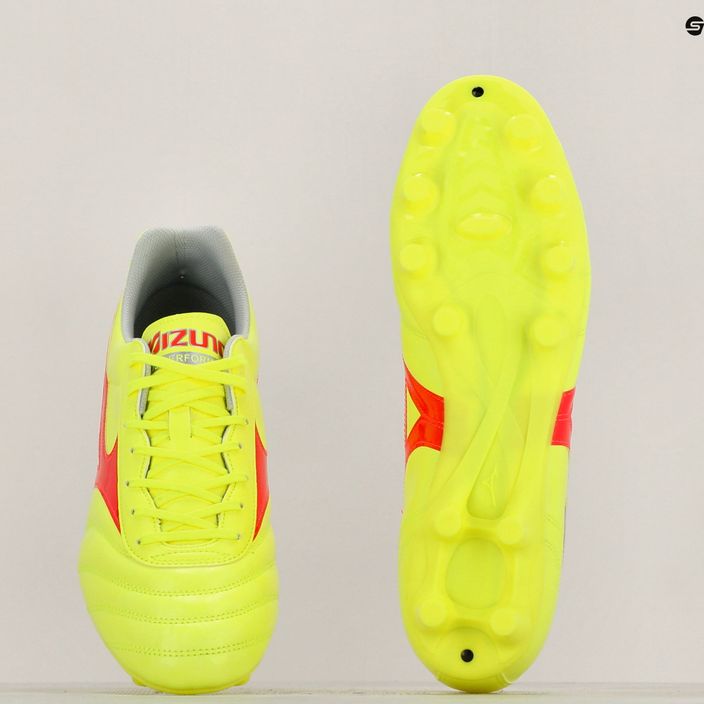 Mizuno Morelia II Club MD safety yellow/fiery coral 2/galaxy silver мъжки футболни обувки 11