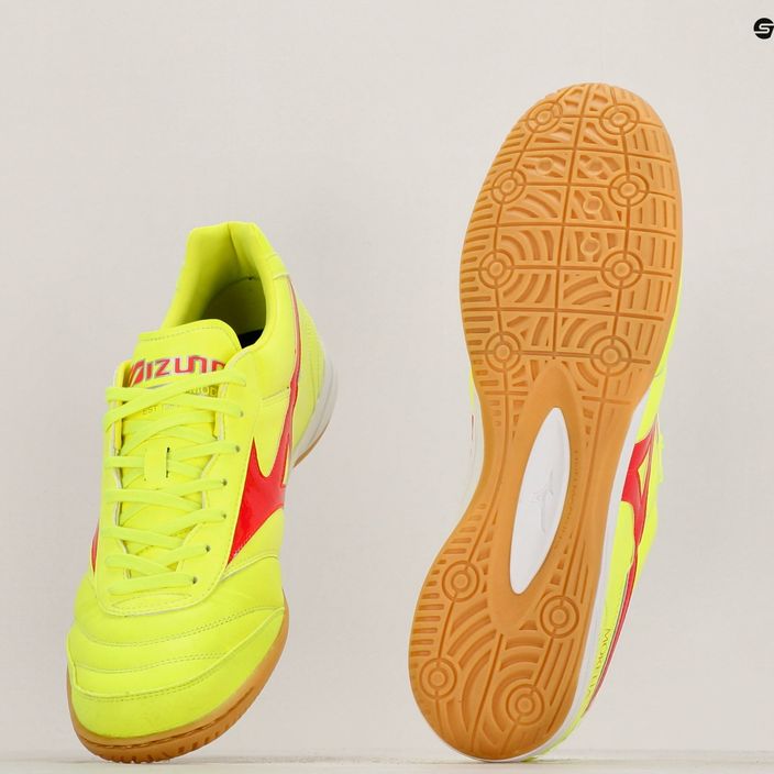 Mizuno Morelia Sala Elite IN safety yellow/fiery coral 2/galaxy silver мъжки футболни обувки 11