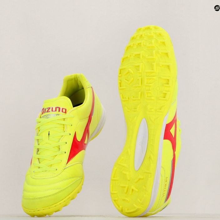 Mizuno Morelia Sala Elite TF safety yellow/fiery coral 2/galaxy silver мъжки футболни обувки 11