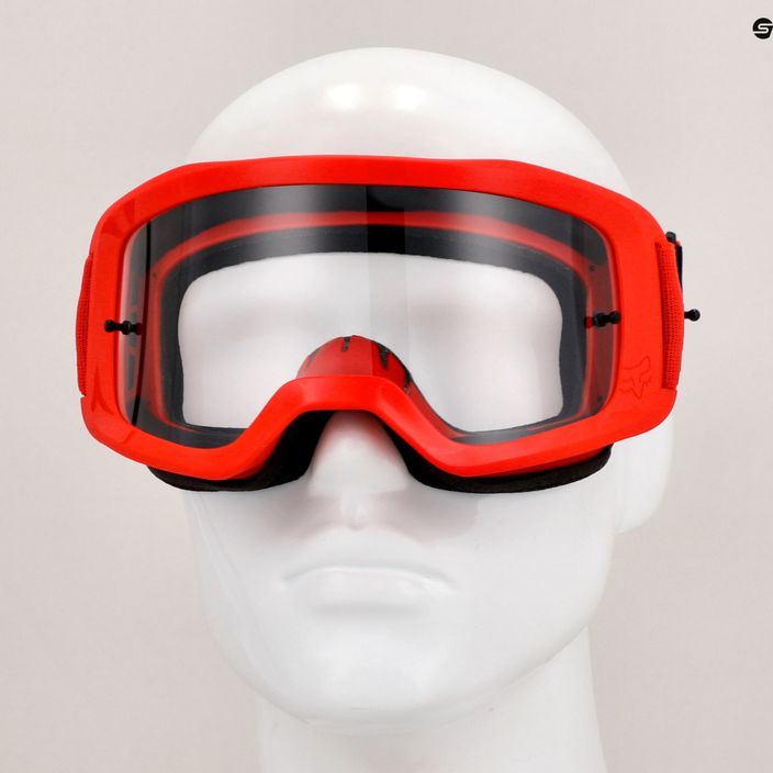 Fox Racing Main Core флуоресцентно червени очила за колоездене 7