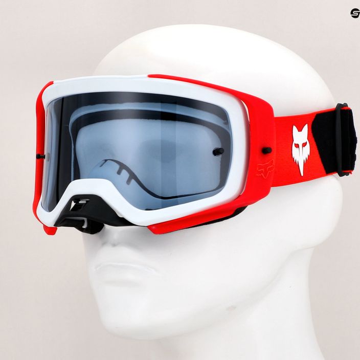 Очила за колоездене Fox Racing Airspace Core флуоресцентно червено/дим 8