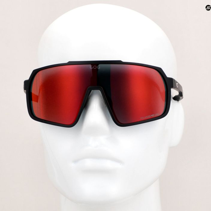Слънчеви очила GOG Okeanos матово черно/полихроматично червено 10