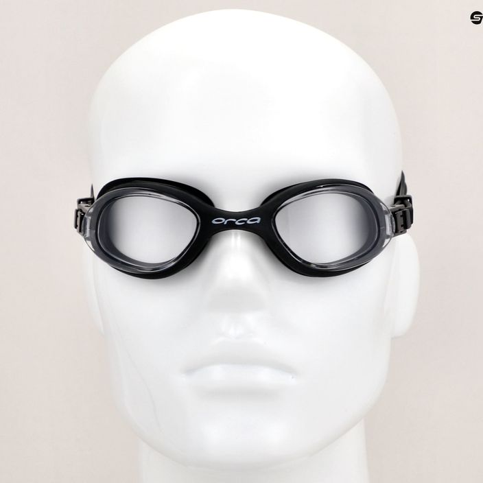 Orca Killa 180º прозрачни черни очила за плуване 3