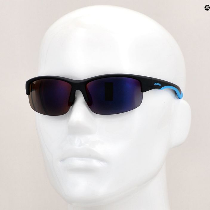 Детски слънчеви очила Alpina Junior Flexxy Youth HR черен син мат/синьо огледало 7