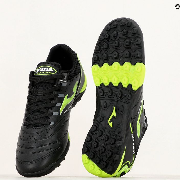 Мъжки футболни обувки Joma Maxima TF black/green 10