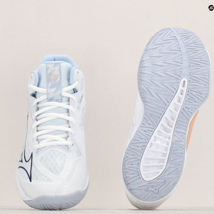 Дамски обувки за волейбол Mizuno Thunder Blade Z Mid white/navy peony/peach parfait 9