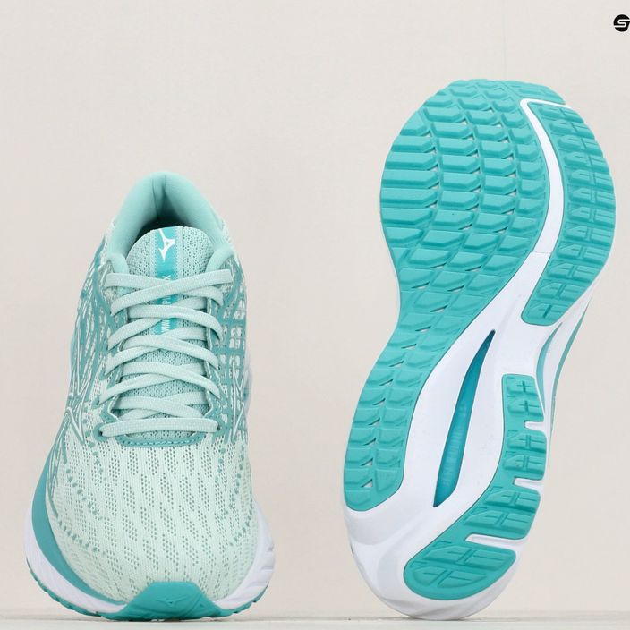 Дамски обувки за бягане Mizuno Wave Inspire 20 egghell blue/white/blue turquoise 11