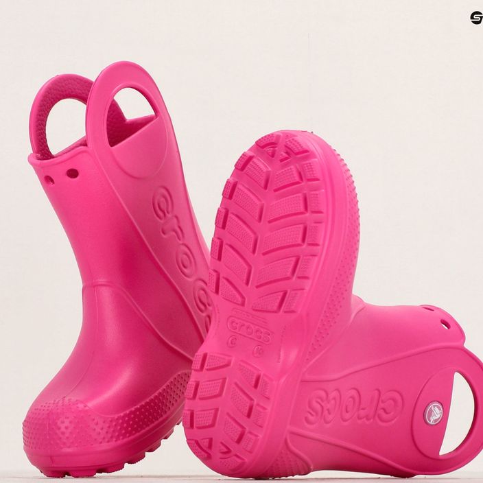 Crocs Дръжка дъждовна обувка Деца бонбонено розови гуменки 10