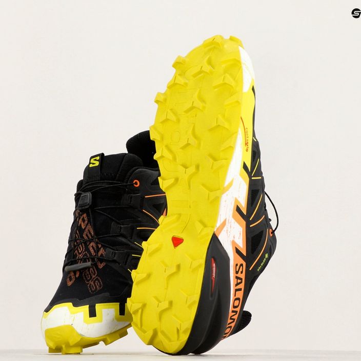 Мъжки обувки за бягане Salomon Speedcross 6 GTX black/sulphur spring/bird of paradise 10