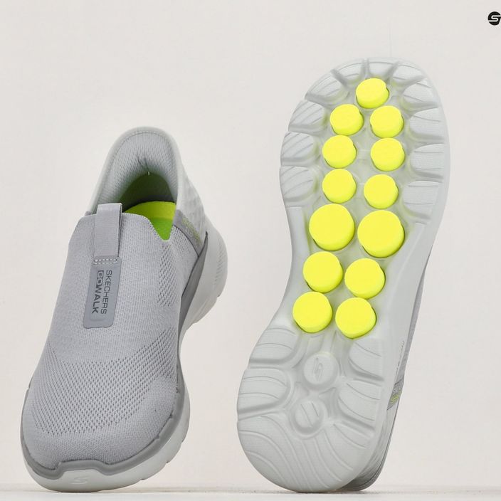 Мъжки обувки SKECHERS Slip-ins Go Walk 6 Easy On сиво/сиво/зелено 9
