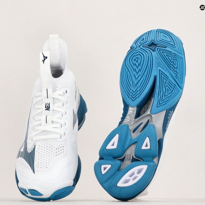 Мъжки обувки за волейбол Mizuno Wave Lightning Neo2 white/sailor blue/silver 9