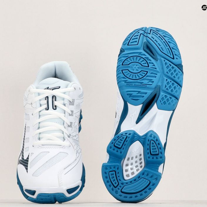 Мъжки обувки за волейбол Mizuno Wave Voltage white/sailor blue/silver 9