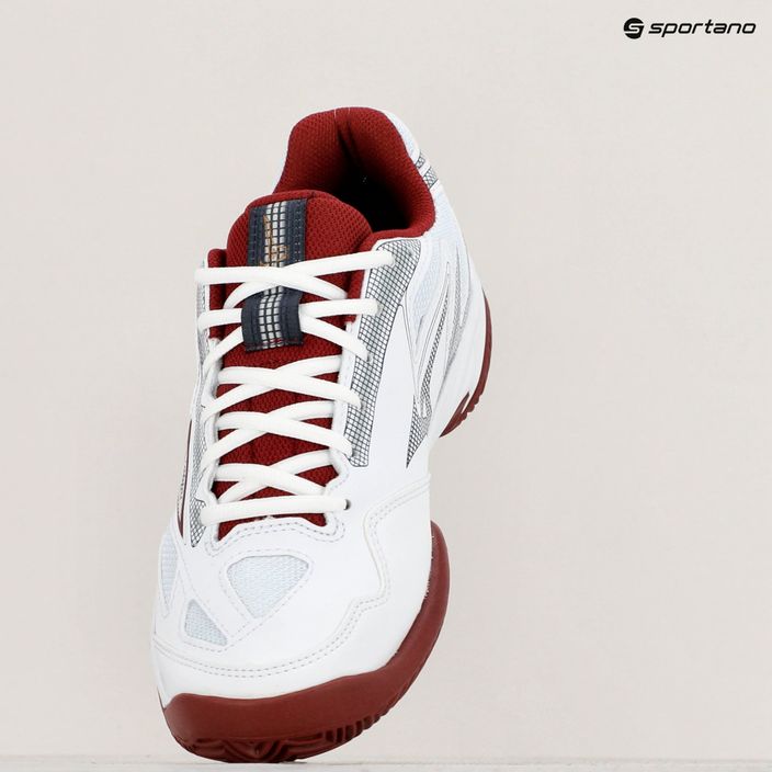Дамски обувки за тенис Mizuno Break Shot 4 CC white/cabernet/papyrus 9