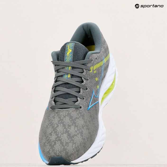 Мъжки обувки за бягане Mizuno Wave Inspire 19 grey/jet blue/bolt2neon 11