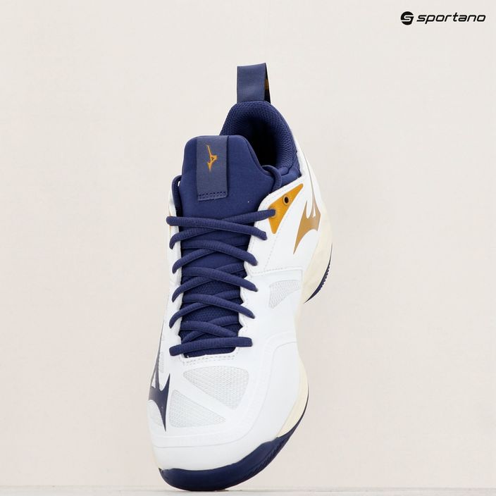 Дамски обувки за волейбол Mizuno Wave Dimension white/blueribbon/mp gold 9
