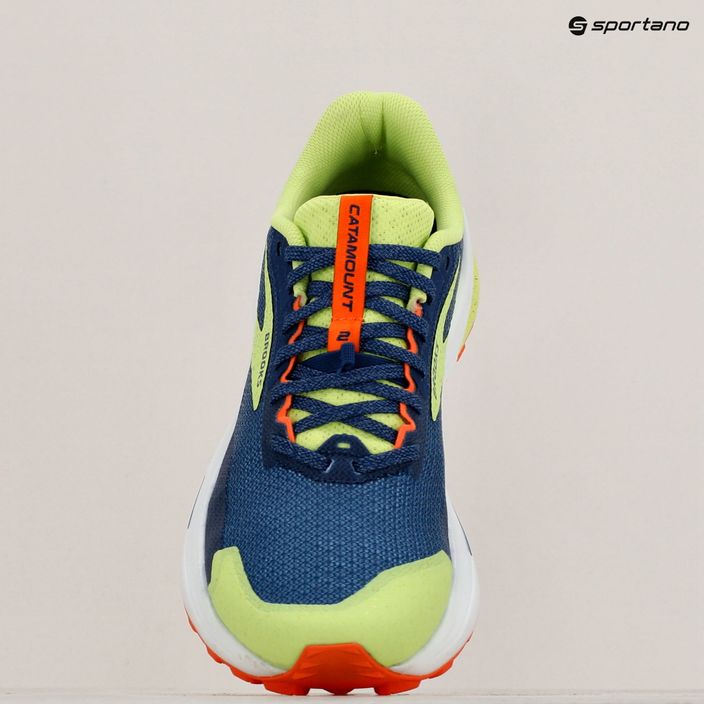 Мъжки обувки за бягане Brooks Catamount 2, тъмносини/огнена треска/остро зелено 16