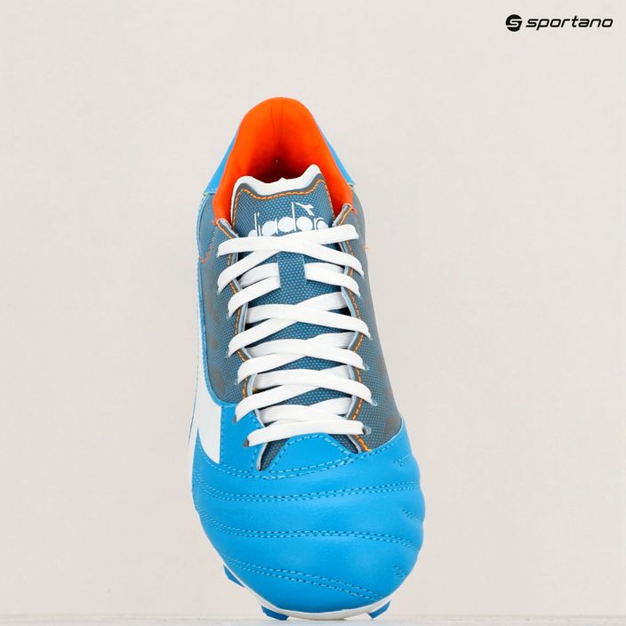 Мъжки футболни обувки Diadora Brasil Elite Veloce GR LPU blue fluo/white/orange 16