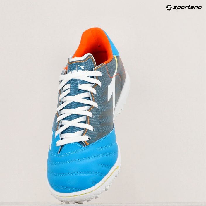 Мъжки футболни обувки Diadora Brasil Elite Veloce GR TFR blue fluo/white/orange 16