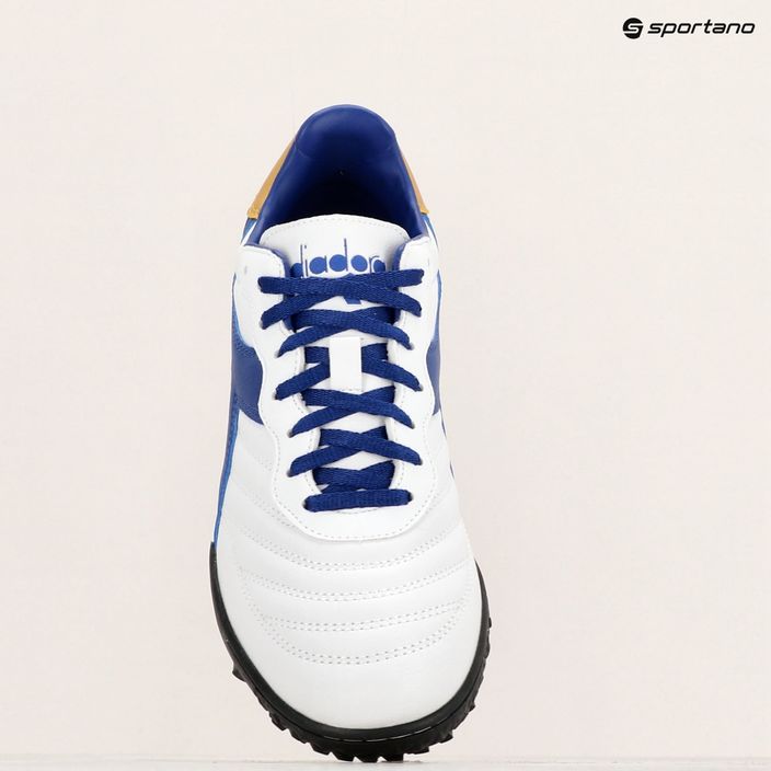 Мъжки футболни обувки Diadora Brasil 2 R TFR white/blue/gold 11