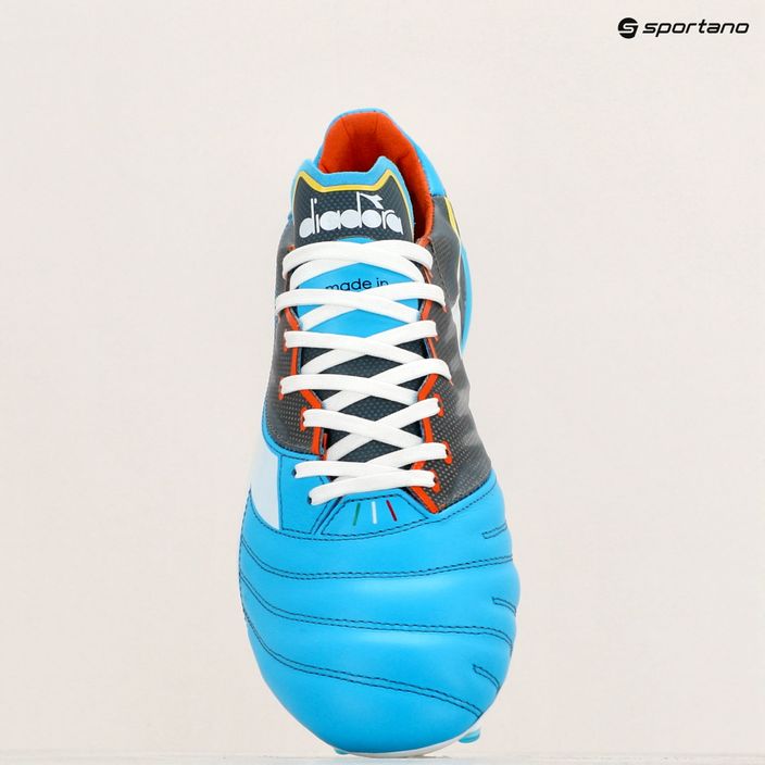 Мъжки футболни обувки Diadora Brasil Elite Veloce GR ITA LPX blue fluo/white/orange 11