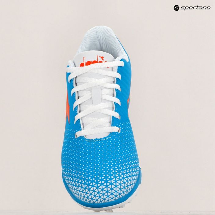 Детски футболни обувки Diadora Pichichi 6 TF JR синьо флуо/бяло/оранжево 15