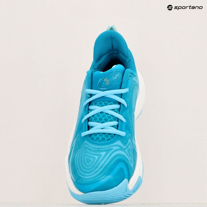 Баскетболни обувки Under Armour Spawn 6 circuit teal/sky blue/white 15