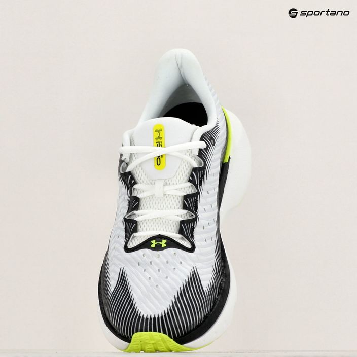 Мъжки обувки за бягане Under Armour Infinite Pro бяло/черно/високо видимо жълто 15