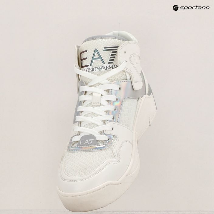 EA7 Emporio Armani Basket Mid бели/преливащи се обувки 9